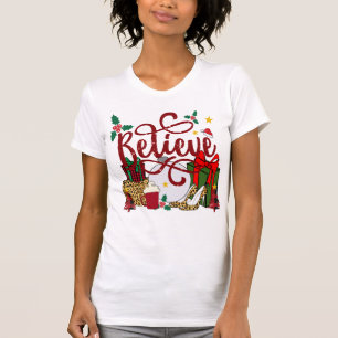 GLAUBEN MIT FRAUEN PRÄSENTE SCHUHE Kakao T-Shirt