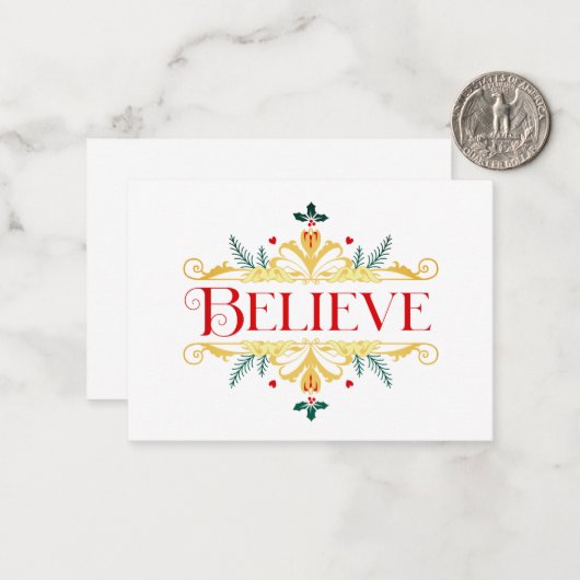 glauben mitteilungskarte (Vorderseite/Rückseite Beispiel)