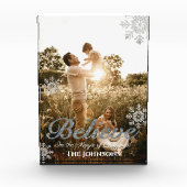 glauben | Modern Print überall über Weihnachten Fotoblock (Vorderseite)