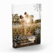 glauben | Modern Print überall über Weihnachten Fotoblock (Links)