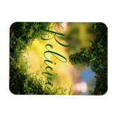 glauben | Motivierend, inspirierendes Herz Magnet (Horizontal)