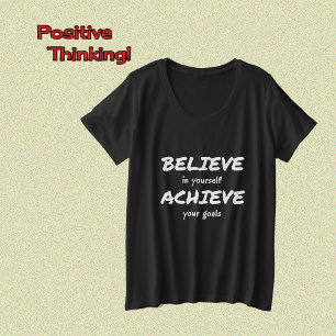 glauben, motivierend Text zu erreichen Große Größe T-Shirt