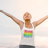 Glauben Neon Rainbow Tank Top