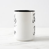 Glauben-nicht Furcht-Tasse Zweifarbige Tasse (Mittel)