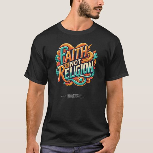 GLAUBEN NICHT RELIGION T-Shirt (Vorderseite)