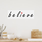 Glauben Poster (Küche)