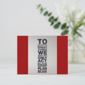 glauben postkarte (Stehend Vorderseite)