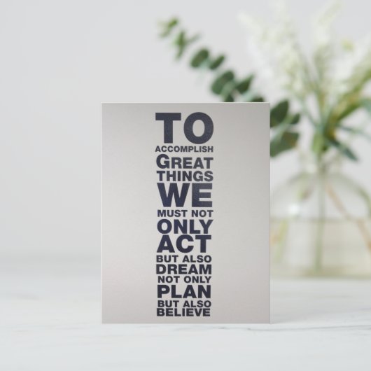 glauben postkarte (Stehend Vorderseite)