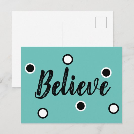 glauben postkarte (Vorne/Hinten)