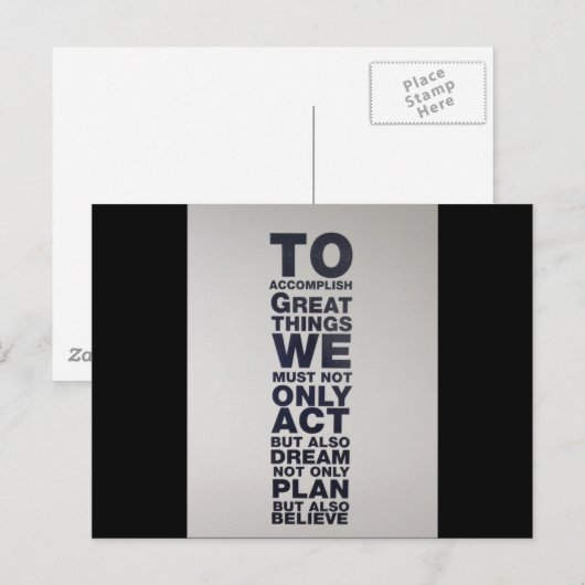 glauben postkarte (Vorne/Hinten)