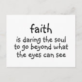 Glauben Postkarte (Vorderseite)