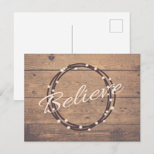 glauben postkarte (Vorne/Hinten)