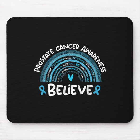Glauben Prostatakrebs-Bewusstsein Monat _ Prostata Mousepad (Vorne)