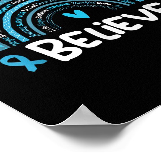 Glauben Prostatakrebs-Bewusstsein Monat _ Prostata Poster (Ecke)