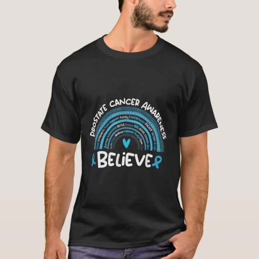 Glauben Prostatakrebs-Bewusstsein Monat _ Prostata T-Shirt (Vorderseite)