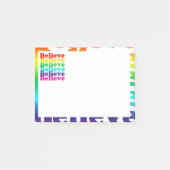 Glauben Regenbogen Post-it Klebezettel (Vorderseite)