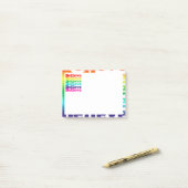 Glauben Regenbogen Post-it Klebezettel (Auf Schreibtisch)