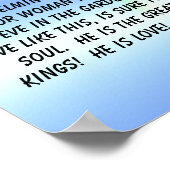 GLAUBEN... Religiöses Poster (Ecke)