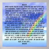 GLAUBEN... Religiöses Poster (Vorne)