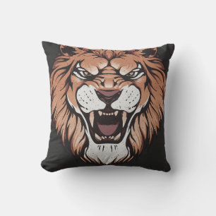 Glauben Roaring Lion Motivierend Kissen