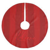 Glauben (rot) polyester weihnachtsbaumdecke (Vorderseite)