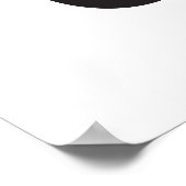 Glauben - rot - schwarz und weiß poster (Ecke)