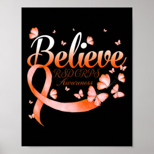 Glauben Rsd Crps Bewusstseinsschmetterling Poster