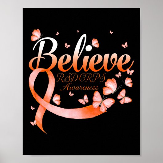 Glauben Rsd Crps Bewusstseinsschmetterling Poster (Vorne)