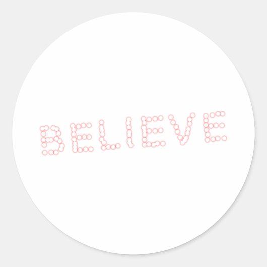 glauben runder aufkleber (Vorderseite)