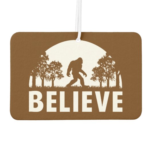 Glauben Sasquatch Autolufterfrischer (Rückseite)