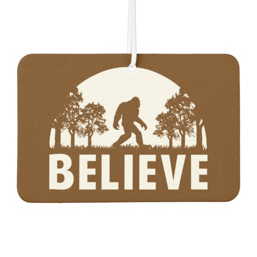 Glauben Sasquatch Autolufterfrischer (Vorderseite)