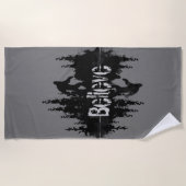 Glauben Sasquatch Bigfoot Legend Art Strandtuch (Vorderseite)