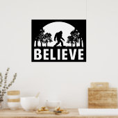 Glauben Sasquatch Poster (Küche)