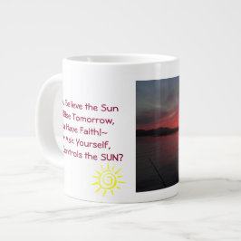 Glauben-Schalen-riesige Tasse 20-Unze-große