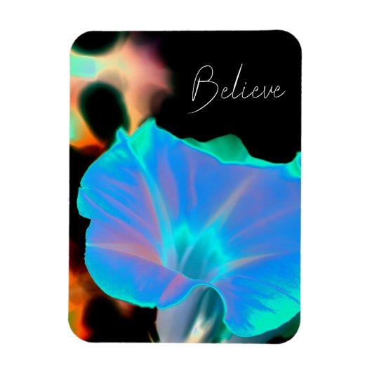 "Glauben" Schöne Blume Flexible Foto Magnet (Vertikal)