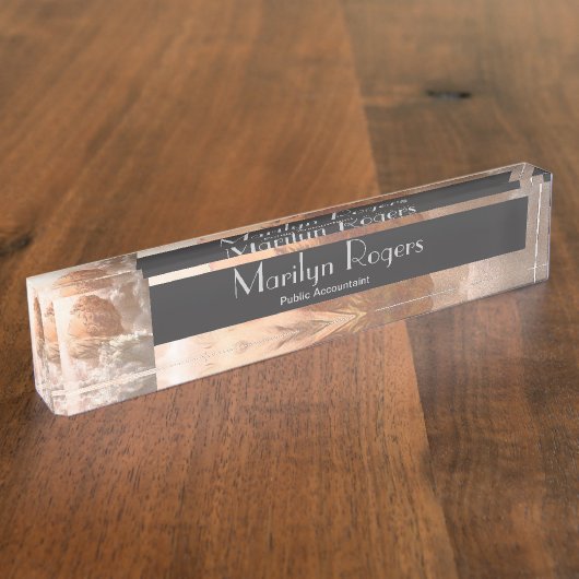 Glauben-Schutzengel Namensplakette (Seite)