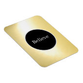 "Glauben" Schwarz-Gold-Magnet für flexibles Foto Magnet (Rechte Seite)