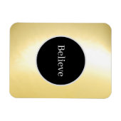 "Glauben" Schwarz-Gold-Magnet für flexibles Foto Magnet (Horizontal)
