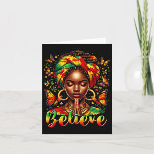 Glauben Schwarze Frauen Gebet Afro Haare Schwarze  Karte