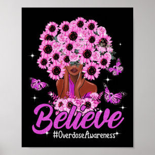 Glauben Schwarze Frauen Sonnenblumen Haar Überdosi Poster