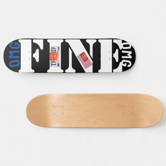 GLAUBEN SIE! 20,96cm Skateboard Deck (Horizontal)
