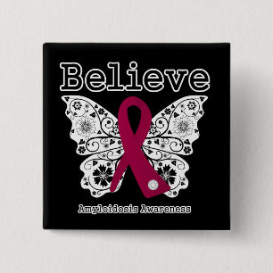 Glauben Sie Amyloidosis-Bewusstsein Button