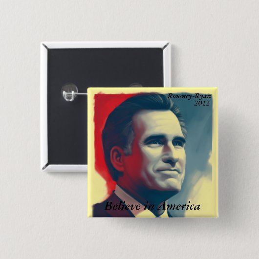 Glauben Sie an Amerika Button (Vorne & Hinten)