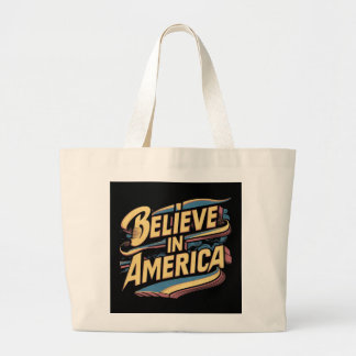 Glauben Sie an Amerika Patriotic Tote Bag" Jumbo Stoffbeutel