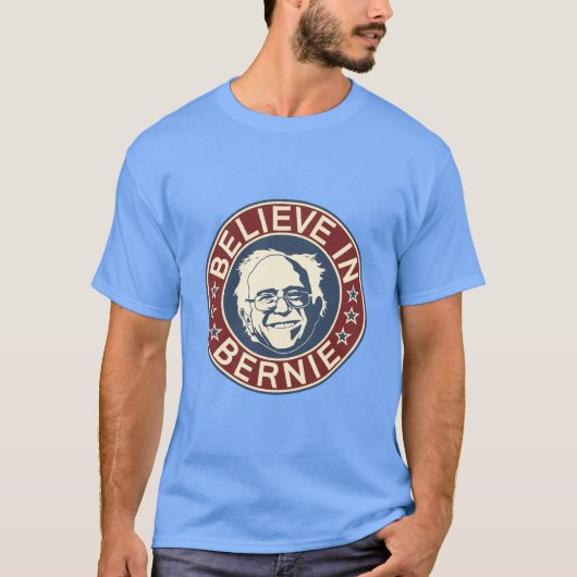 Glauben Sie an Bernie-T - Shirt (blau) (Vorderseite)