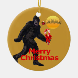 Glauben Sie an Bigfoot Keramik Ornament