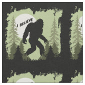 Glauben Sie an Bigfoot Sasquatch Gemustert Stoff (Nahaufnahme)