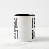 Glauben Sie an BIGFOOT - Schwarzes Zweifarbige Tasse (Mittel)