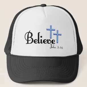 Glauben Sie an Blue Crosses Hut/Cap Truckerkappe