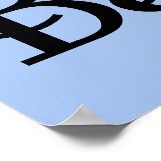 Glauben Sie an Blue Crosses Poster (Ecke)